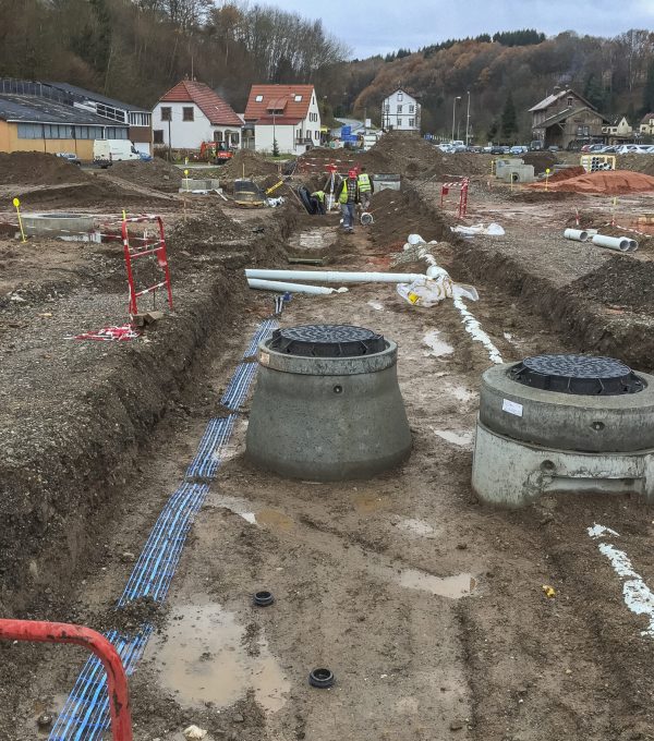 Pose de canalisations