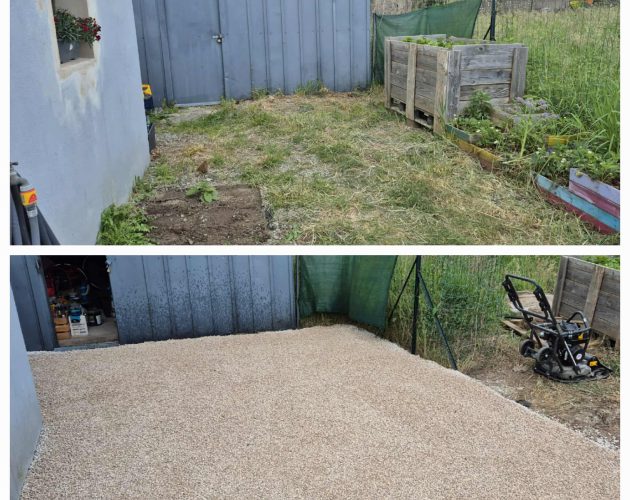 Aménagement d'une arriere cour Mouzeil